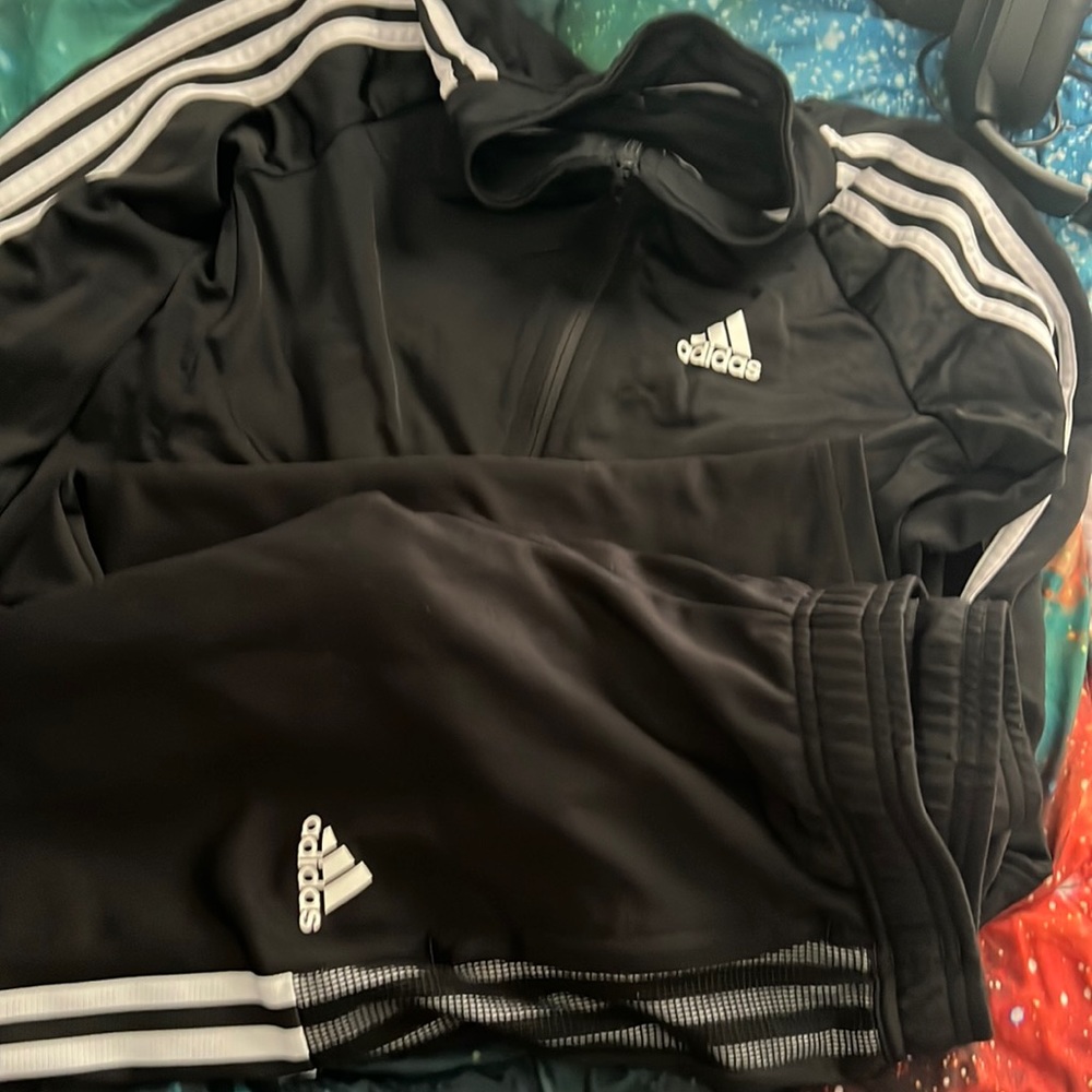 Adidas jacket and track pants boys size